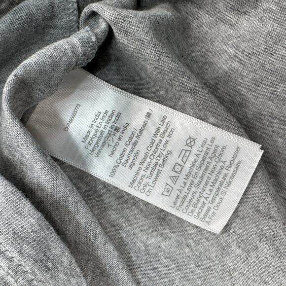 Madewell Essential Slim Tee WMNS L Heather Gray Lightweight Cotton Short Sleeve - Picture 7 of 9